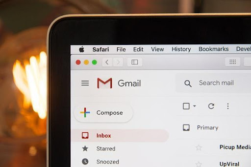 A Gmail inbox, representing email marketing during challenging times.